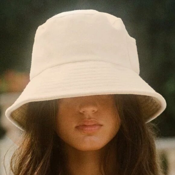 LACK OF COLOR Color Beige Terry bucket hat_M/L - Picture 1 of 9
